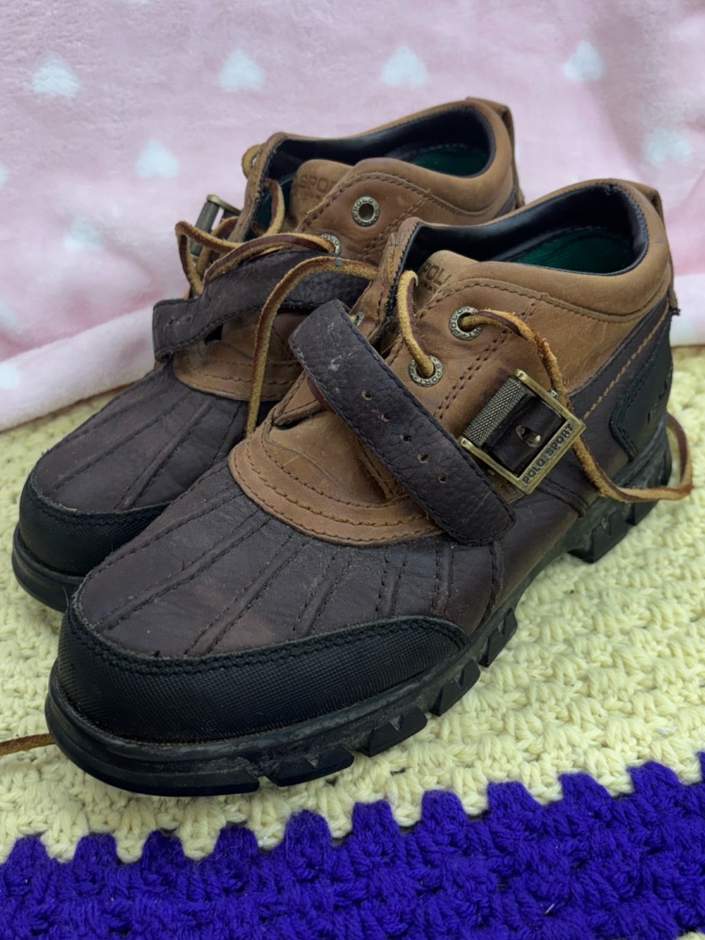 Polo Ralph Lauren duck boots men size 7B (AAW12601)